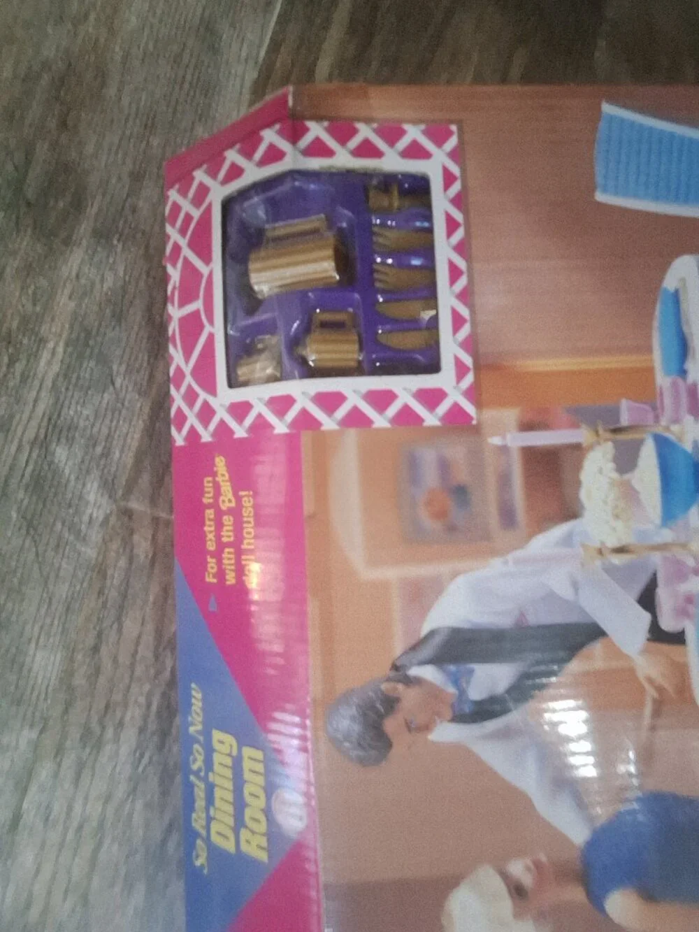 Vintage 1998 Mattel Barbie So Real So Now Dining Room Playset - Unopened